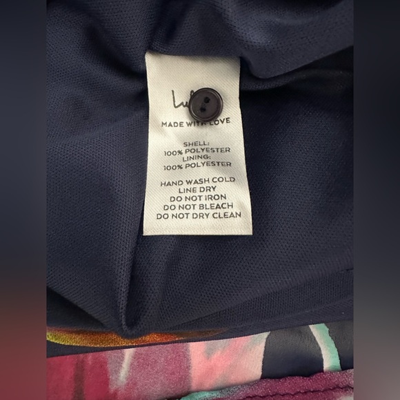 LULU’S Here and Luau Navy Multi Floral Swing Dress (w/tiny defect) Sz.S - Picture 12 of 14